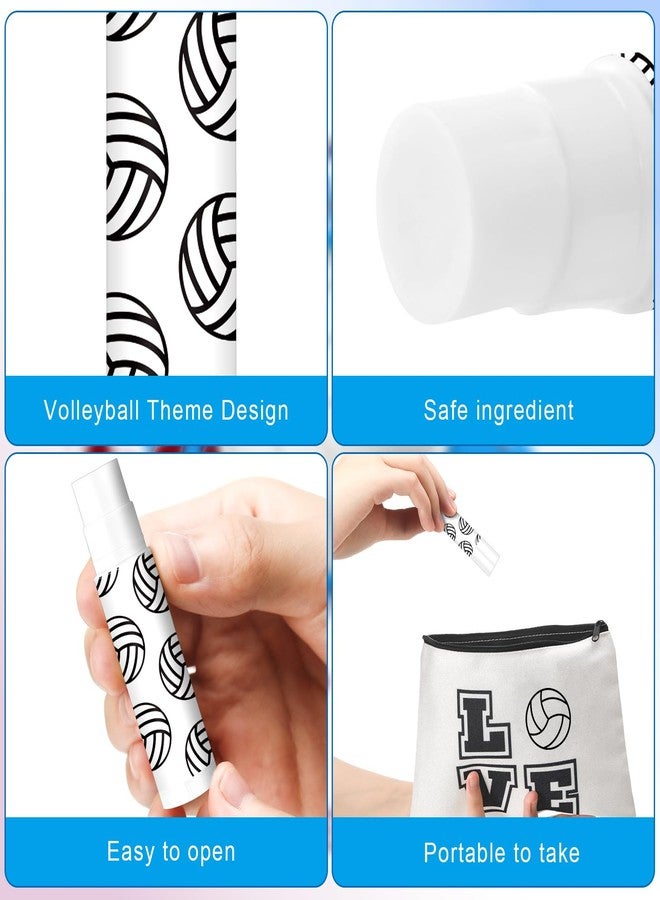 Heigble 24 Pcs Volleyball Lip Balm for Volleyball Team Gifts Sports Moisturizing Jasmine Taste Lipstick for Women Players Sports Fans Party Favors Supplies - Image 3
